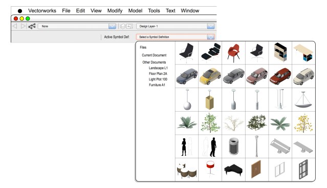 Page through object libraries with thumbnails