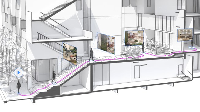 Improved walk-through animations tools and controls in Vectorworks 2020