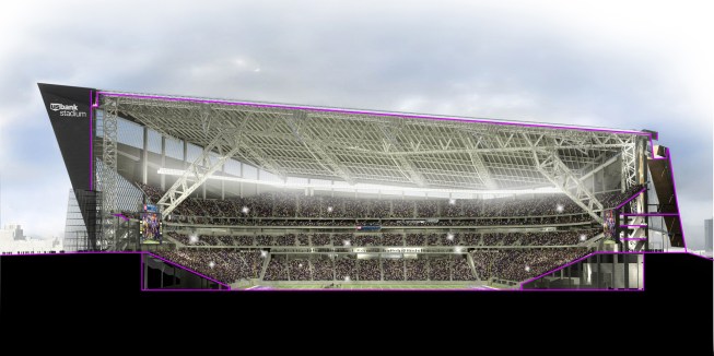 Stadium section viewed from the southwest