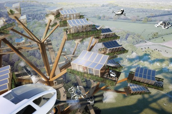 Joint Structures leverage solar power and hovercrafts for easy transit.