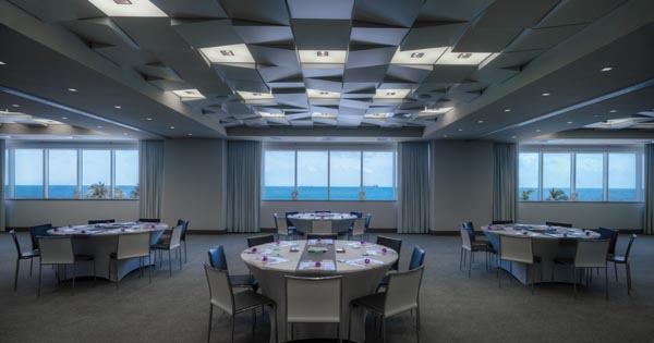 One of the hotel’s meeting rooms.