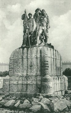 Monument to the Heroes of the Black Army in Reims, France, was dedicated in 1924 to the West African colonial troops who successfully defended the city against German attack in 1918. In 1940, Germans removed the bronze figures from their granite pedestal and loaded them onto a train bound for Berlin. The figures never arrived.
