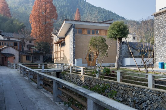 New residence against backdrop of existing houses