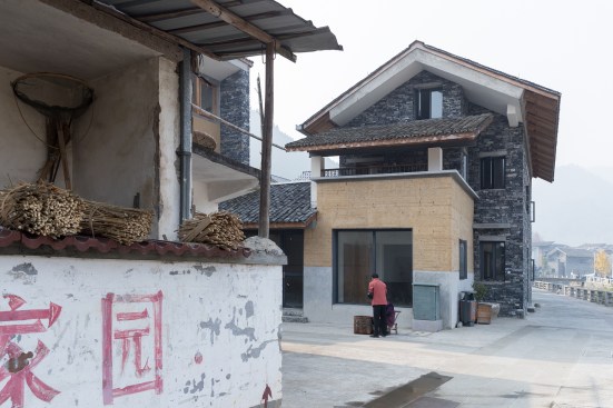 View of Wencun Village streetscape