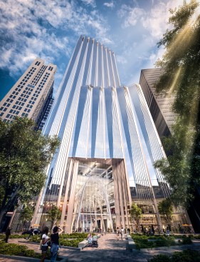 A rendering of the proposed tower at the new 115 Winthrop Square development in Boston.