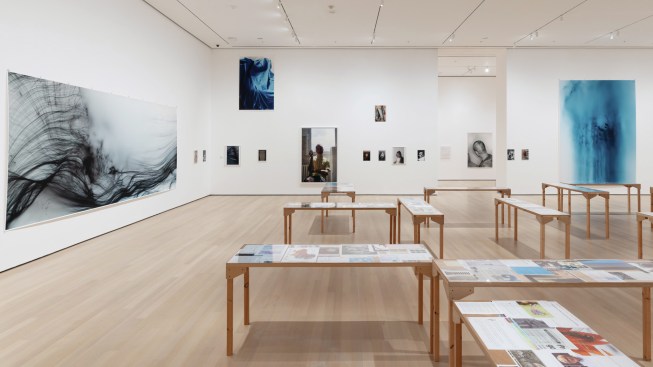 Installation view of Wolfgang Tillmans: To look without fear, on view at The Museum of Modern Art, New York from September 12, 2022 – January 1, 2023.