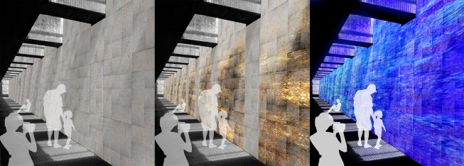 Wood Foam: A potential application demonstrating three illumination scenarios—front-lighting, back-lighting, and UV-lighting.