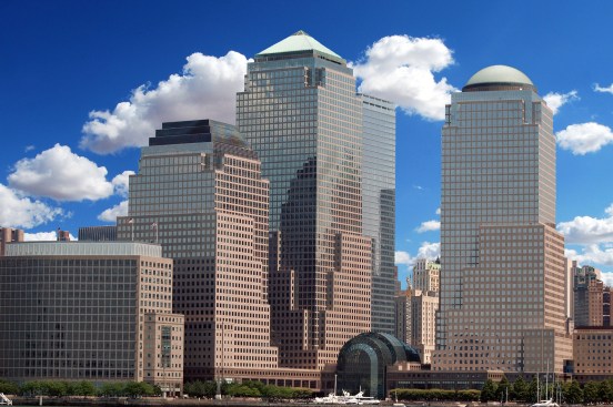 World Financial Center (now known as the Brookfield Place) in New York, designed by César Pelli & Associates Architects.