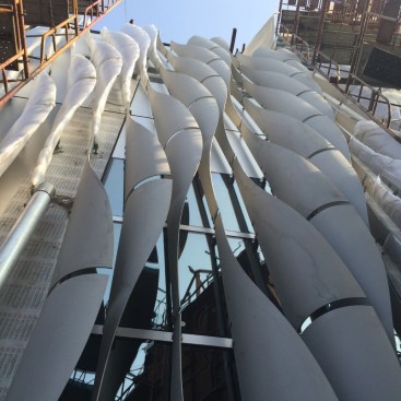 Mock-up, aluminum façade