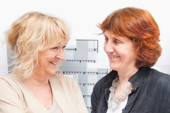 Yvonne Farrell and Shelley McNamara of Dublin-based Grafton Architects