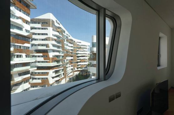 Zaha Hadid-designed residences, interior.