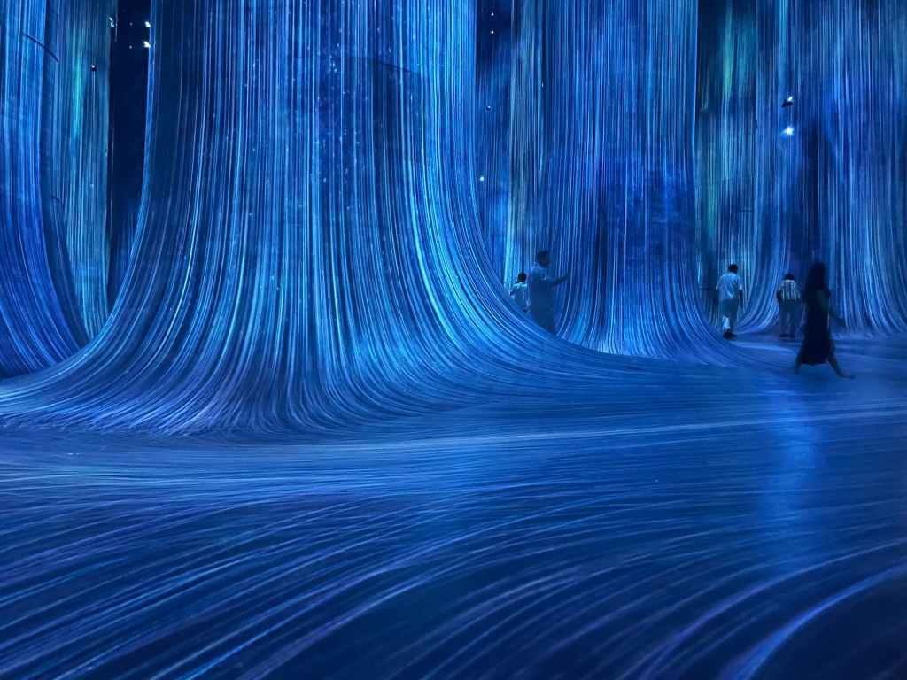 Teamlab Phenomena exhibition in Abu Dhabi.