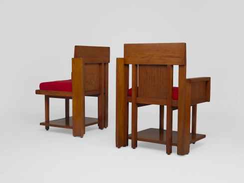 Frank Lloyd Wright dining chairs for the Malcolm Willey House